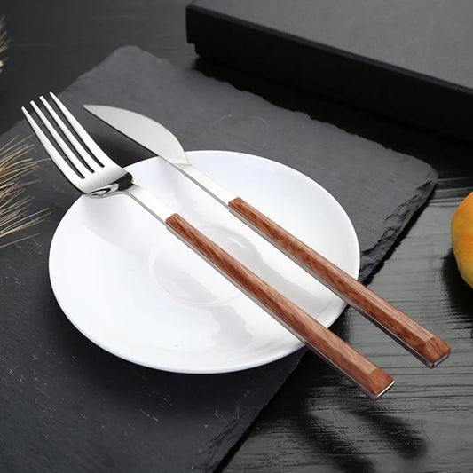 16pcs Stainless Steel Imitation Silverware Set