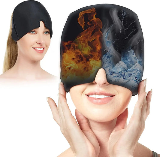 headache hat Gel Hot Cold Therapy Ice Cap