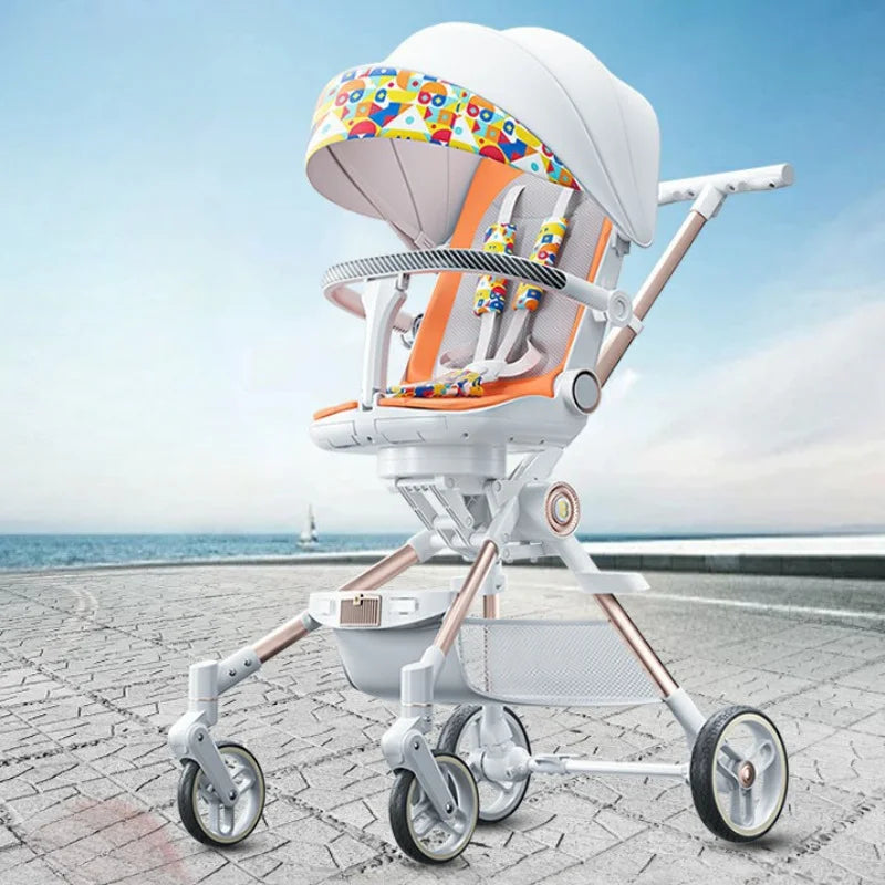 Four Wheels High View Baby Stroller
