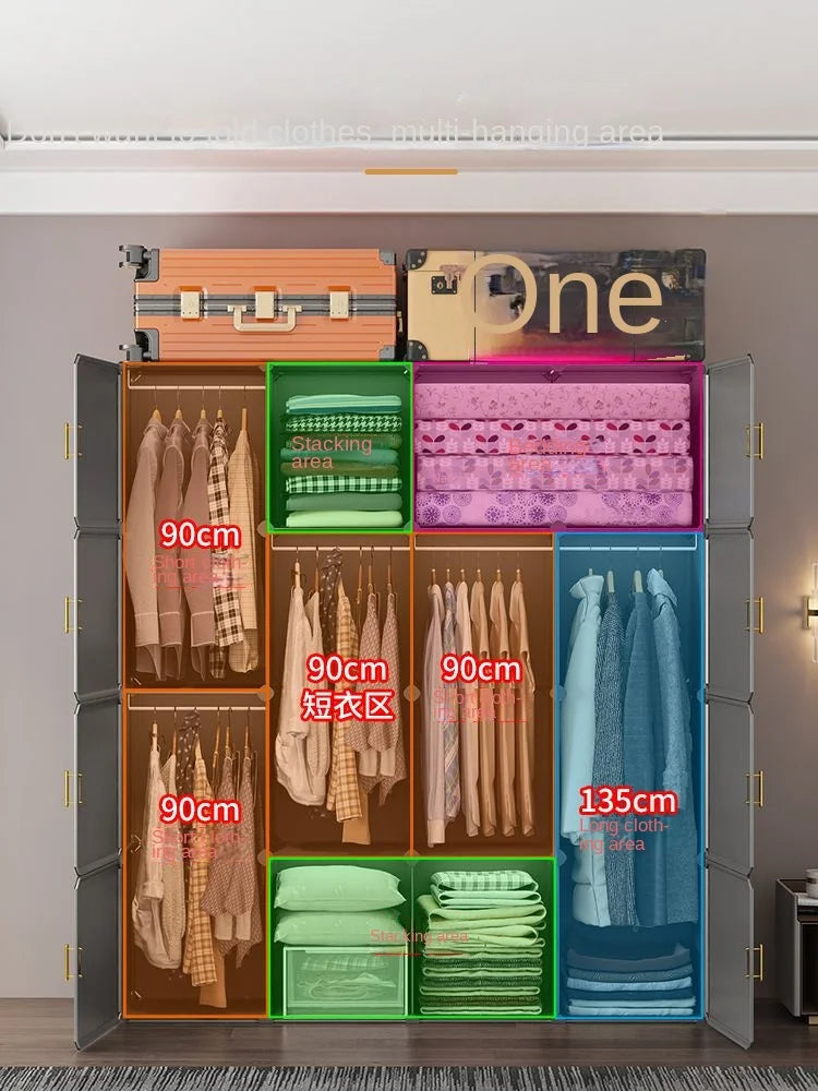 Simple Plastic Wardrobe Dresser