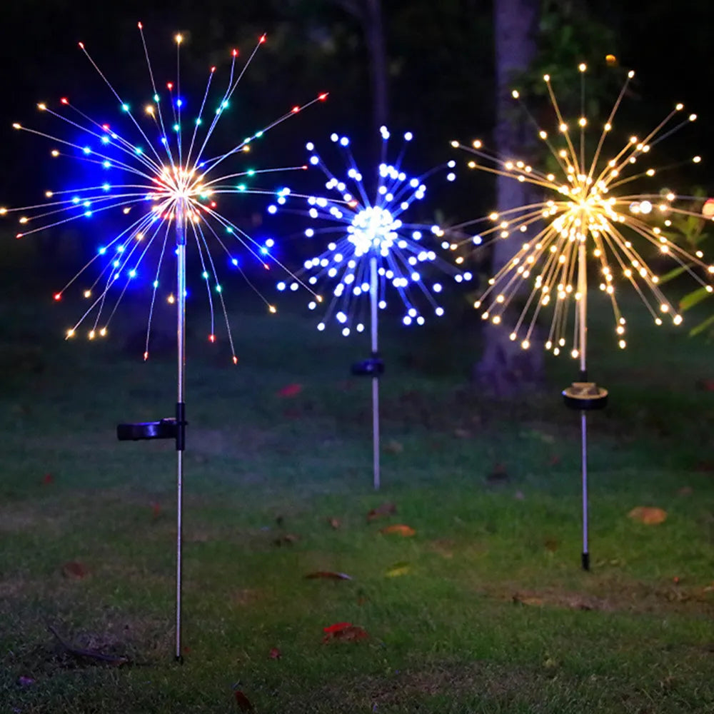 LED Solar Firework Fairy Lights