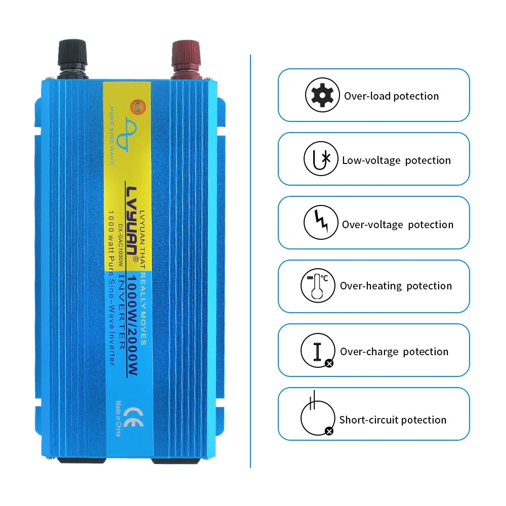 12v 110v Pure Sine Wave Inverter
