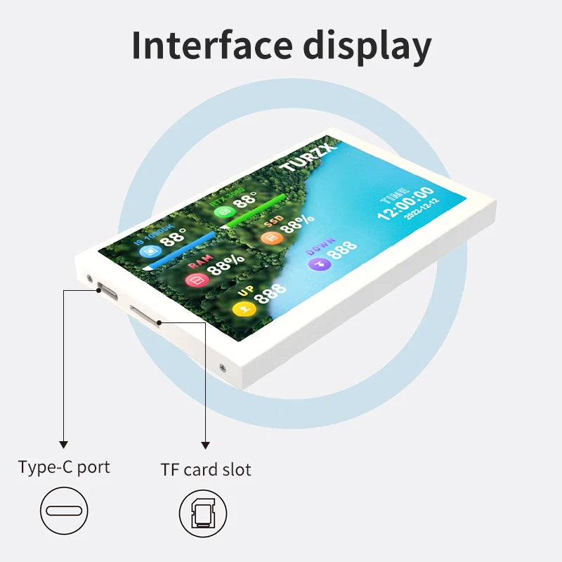 5 Inch USB Type C Display Screen LCD Computer Monitor