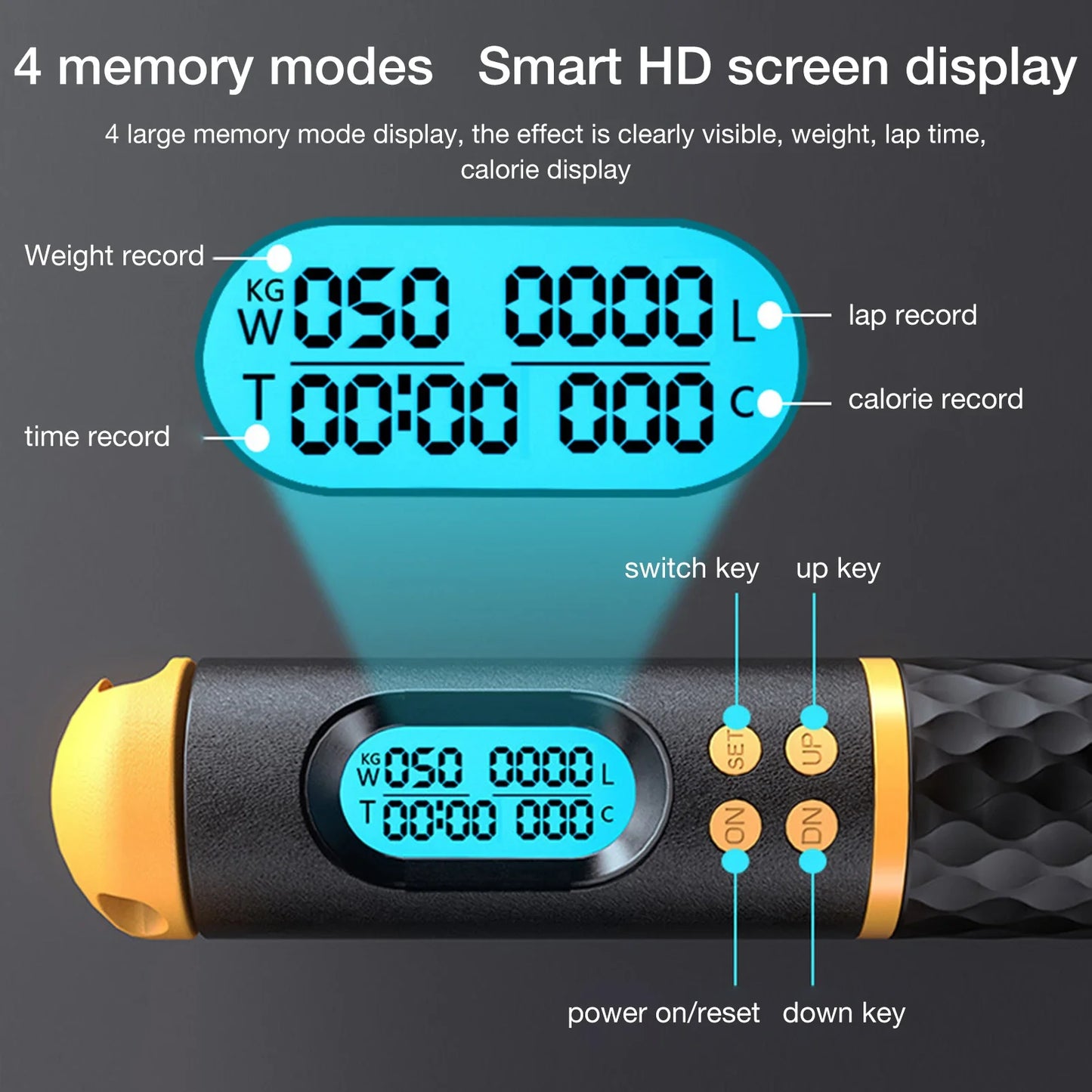 Digital Counting Wireles Jump Rope
