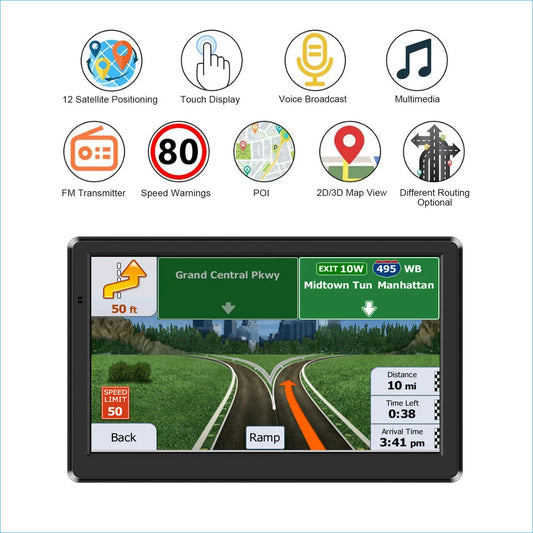 7"/5" HD Car Touch Screen GPS Navigation