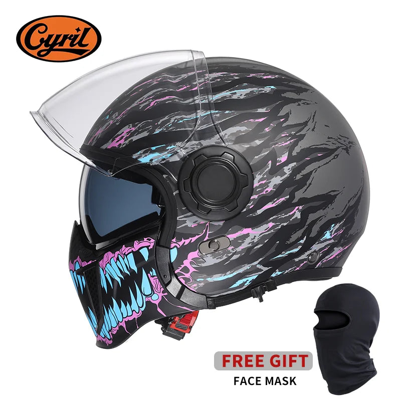 Full Face Open Face Motorcycle Helmet