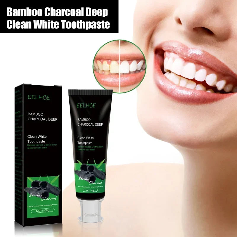 Bamboo charcoal deep tooth whitening toothpaste