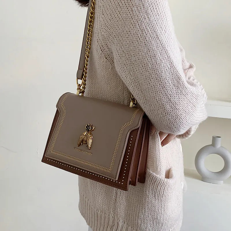Women Retro Bee Handbag