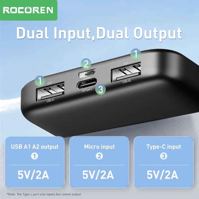 10000mAh Portable Charger External Battery PoverBank
