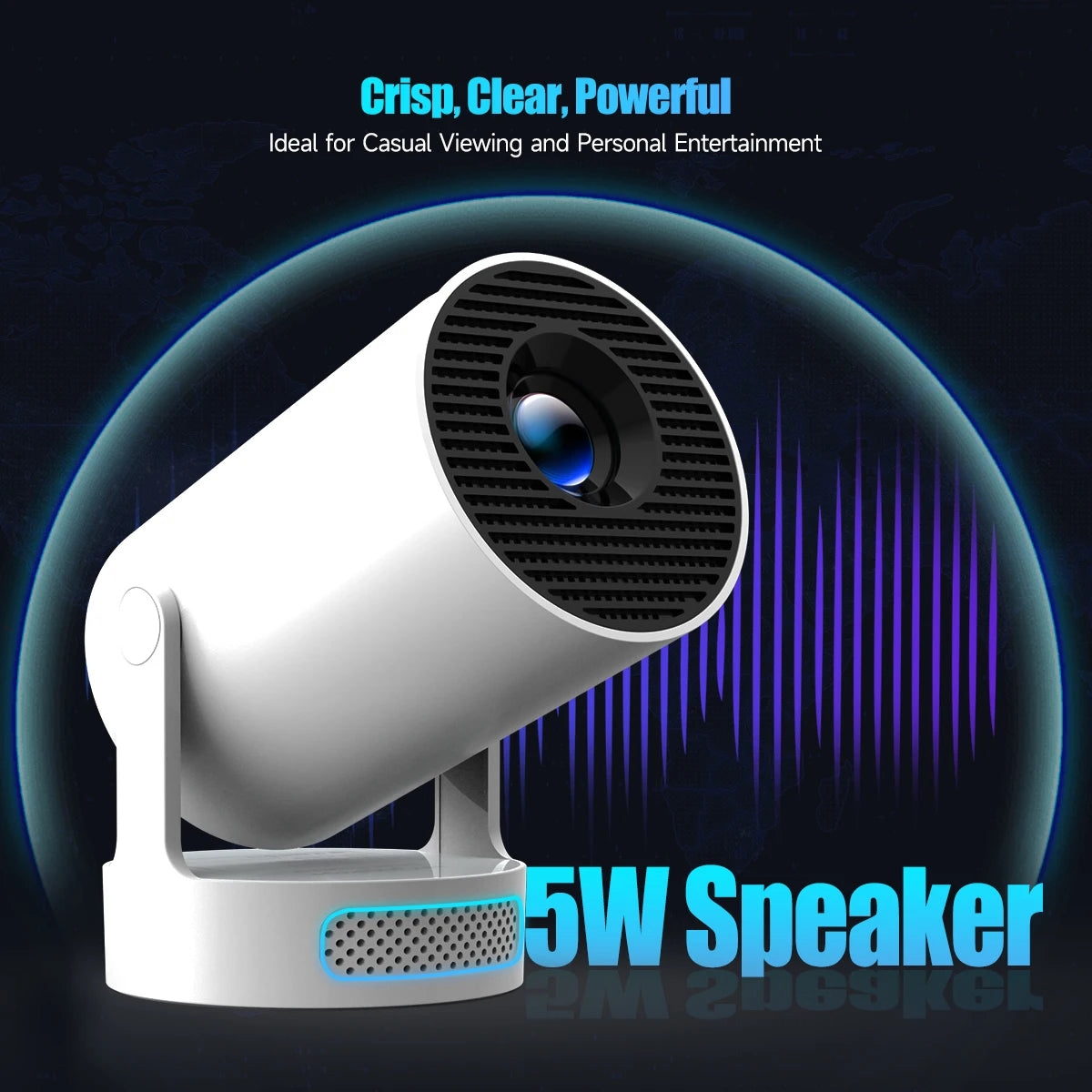 HY300 Pro+ 4K Android 11 Portable Projector