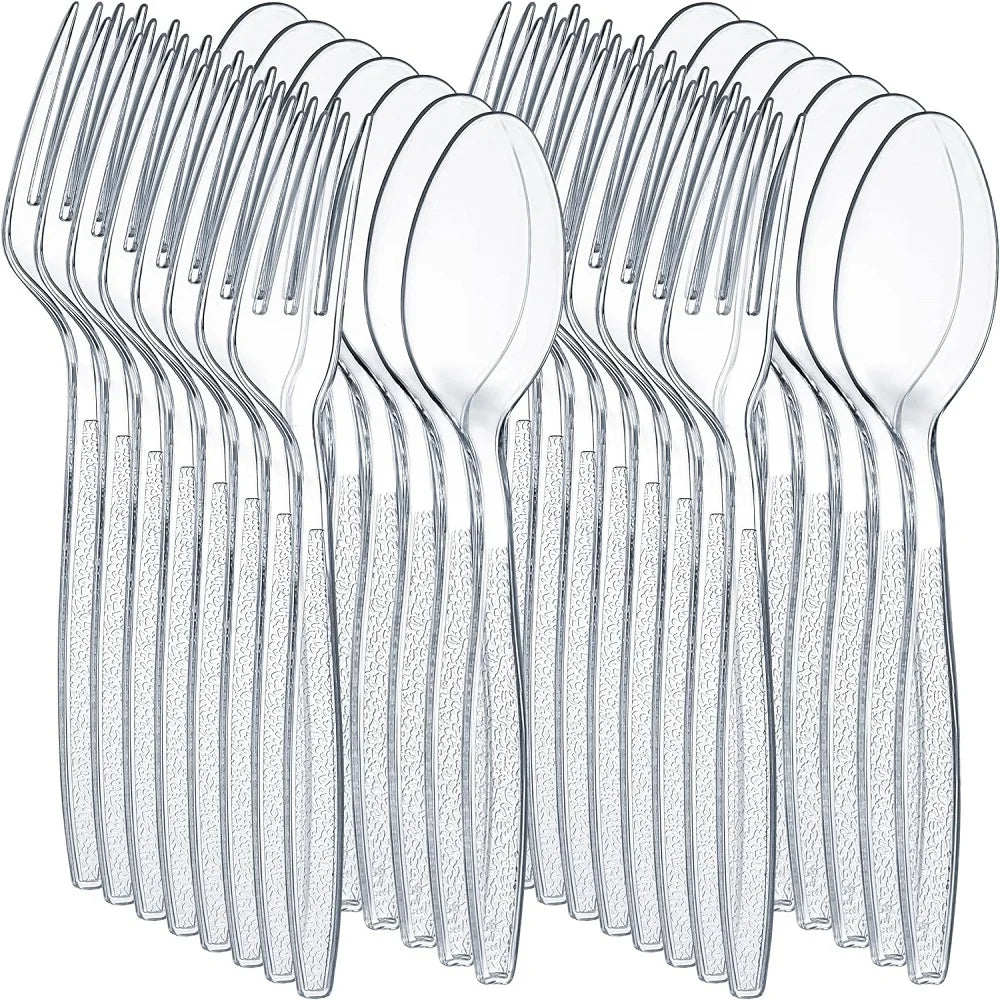 100 Count Silverware Set