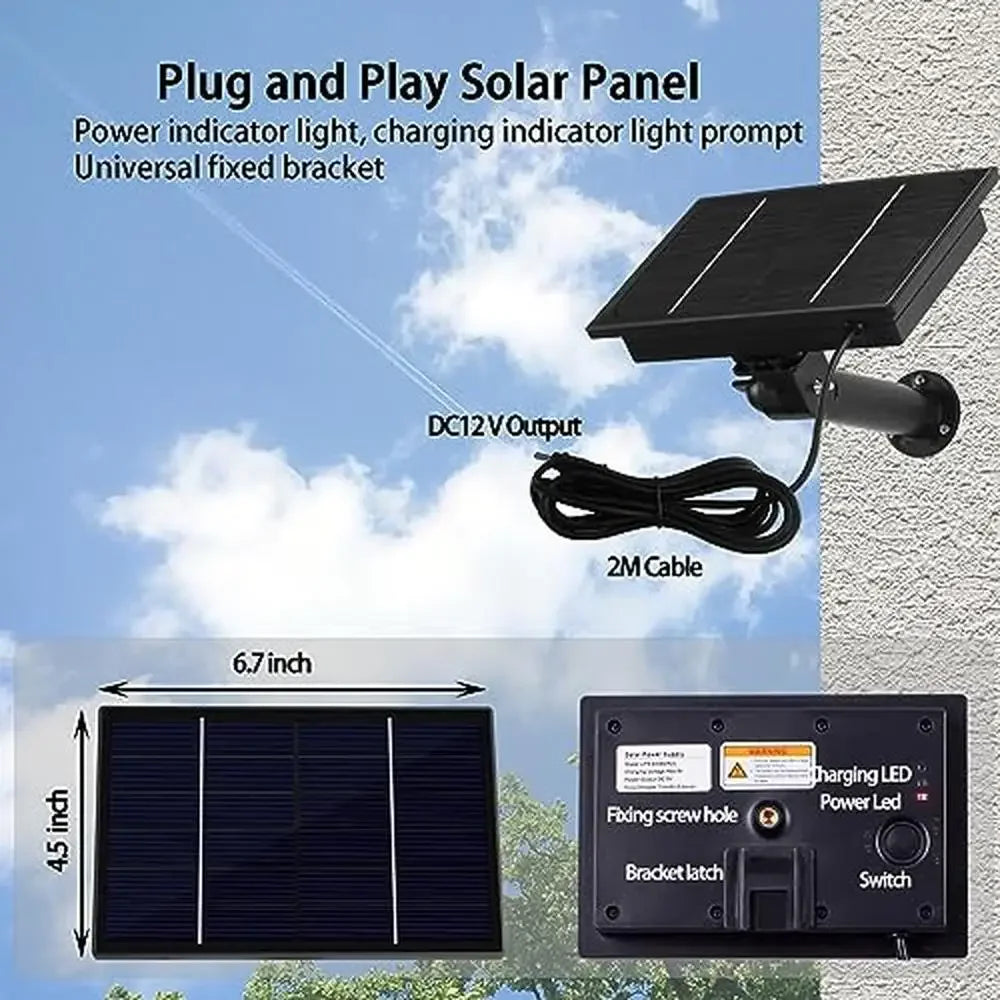 4W Camera Solar Panel Kit