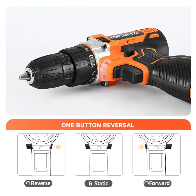 12V Electric Screwdriver 25 Plus 1 Settings Cordless Drill