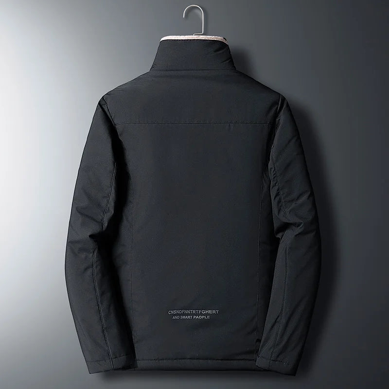 Men Windproof Fleece Thick Warm Jacket