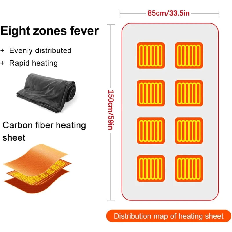 USB Heated Wearable Blanket