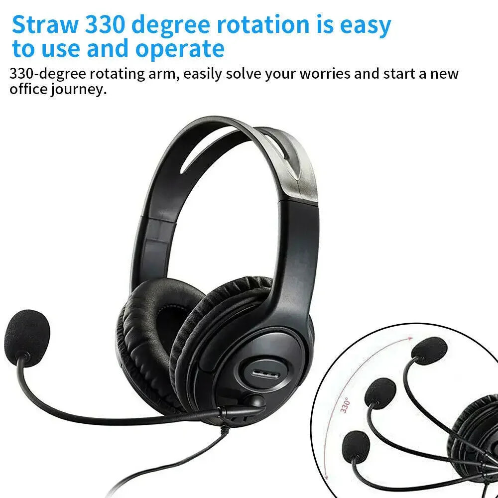 USB Noise Cancelling Gaming Headset