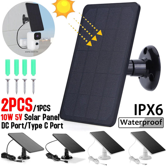 10W 5V Solar Panel for Security Camera