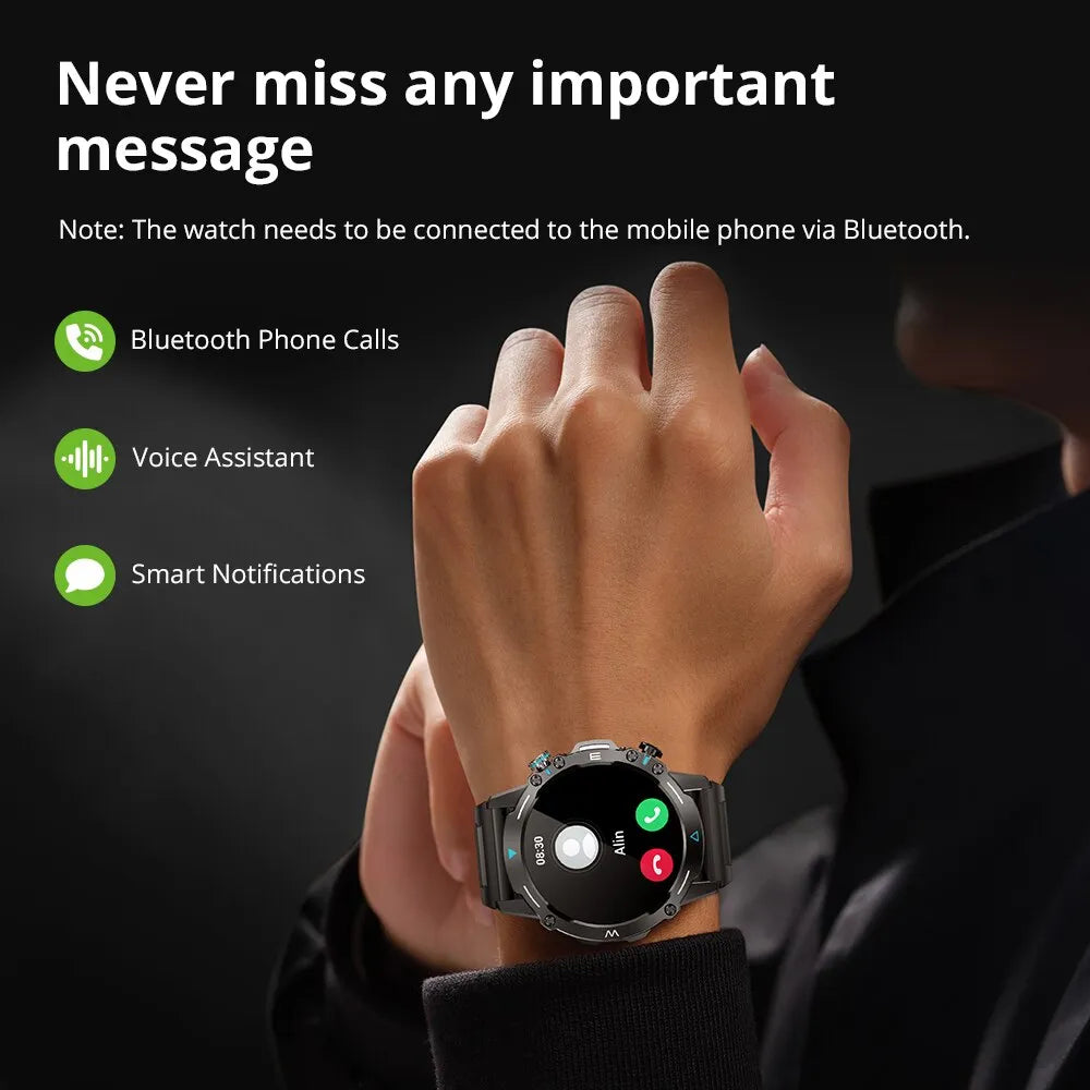 Sports Modes Voice Calling Smart Watch