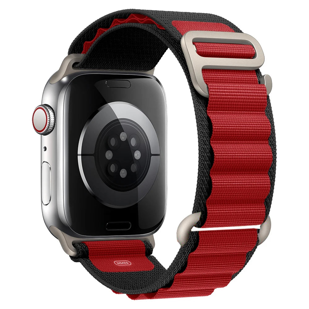 Straps for Apple watch Ultra 3 band 49mm 45mm 46mm 42mm 44mm 41 40mm Nylon Alpine bracelet correa iwatch Series 11 10 9 8 7 6 SE