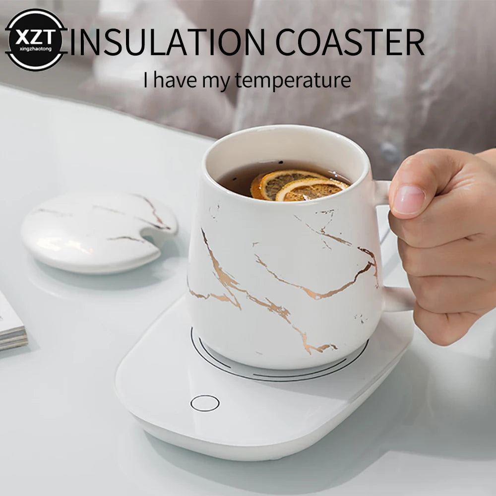 Portable Heating Coasters Cup Warmer