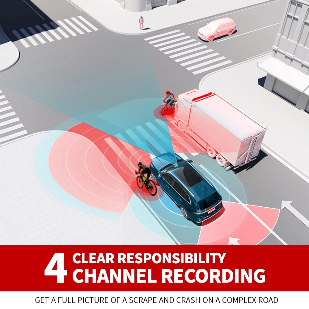 4 Channel A99 FHD 1080P Car Dash Cam