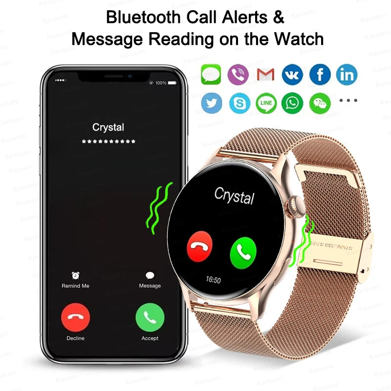 NFC Magnetic Charging Smart Watch