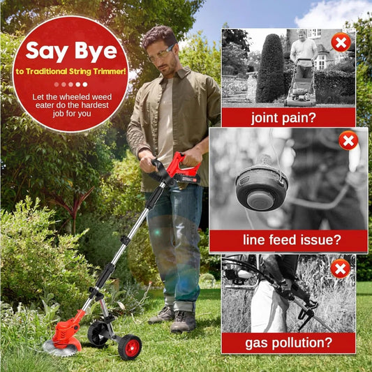 3 in 1 Adjustable Edger Brush Cutter Kit