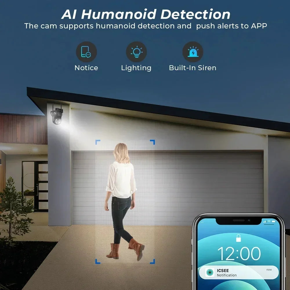 4K 8MP PTZ WIFI Camera