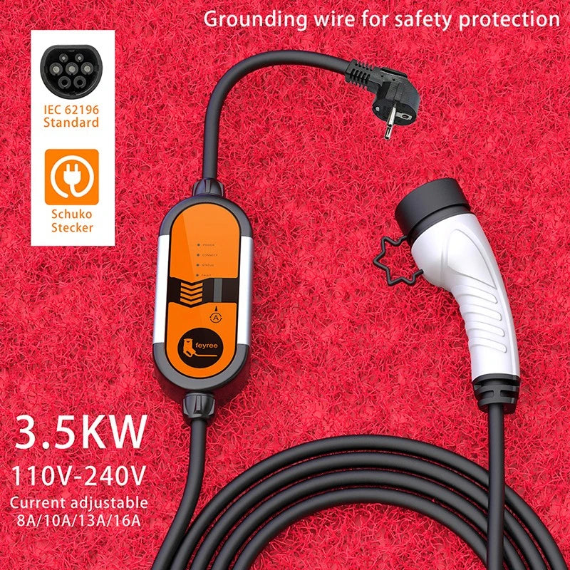 7KW Portable EV Charger