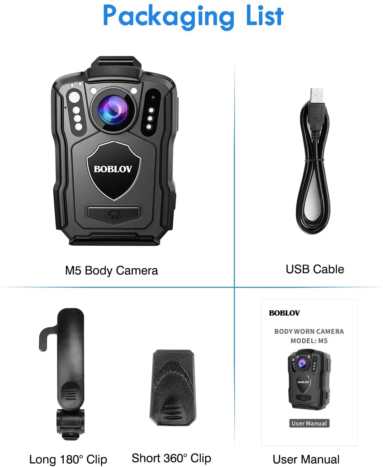 M5 1440P Body Camera