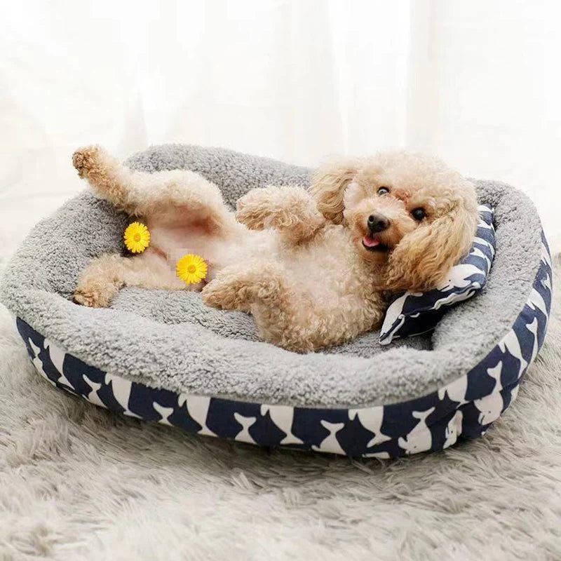Warm Winter Kneel Dog Bed