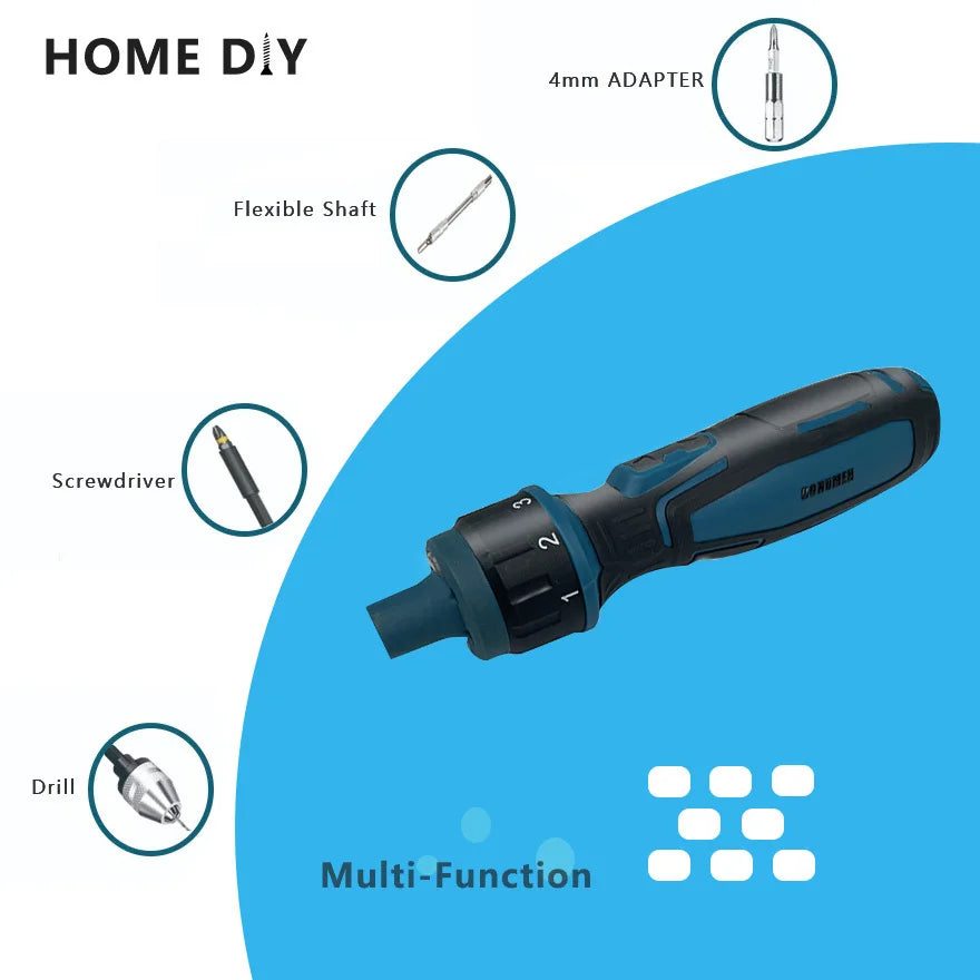 Cordless Electric Screwdriver 1300mah Li-ion Battery