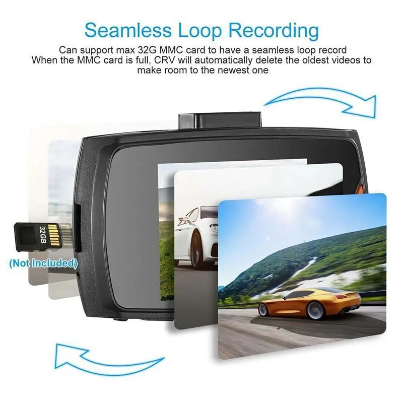 Wide Angle Night Vision Car DVR Hd Dashcam