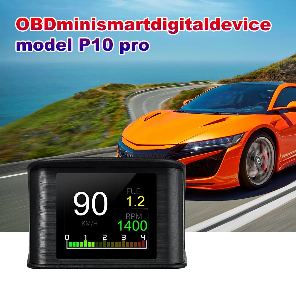 P10 PRO Car OBD2 Head Up Display Digital Speedometer
