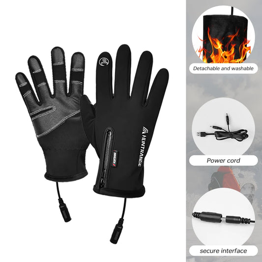Heated USB Cycling Gloves