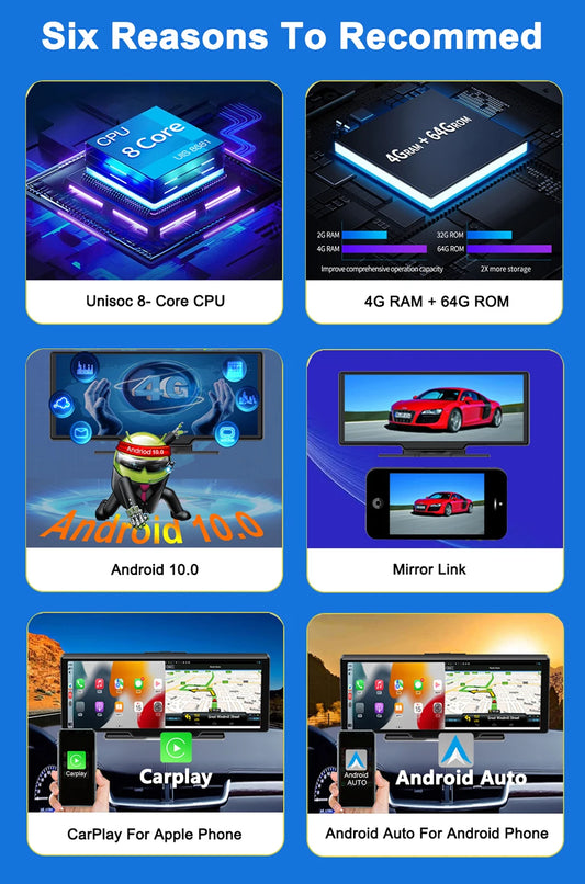 10.26 Inch Car DVR GPS Navigation