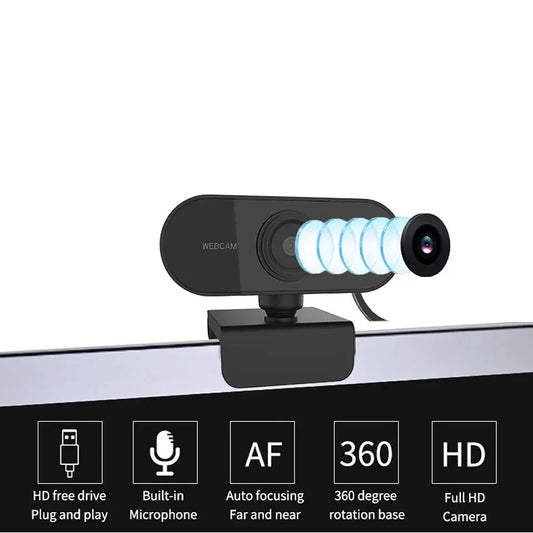 1080P HD Mini Webcam with microphone
