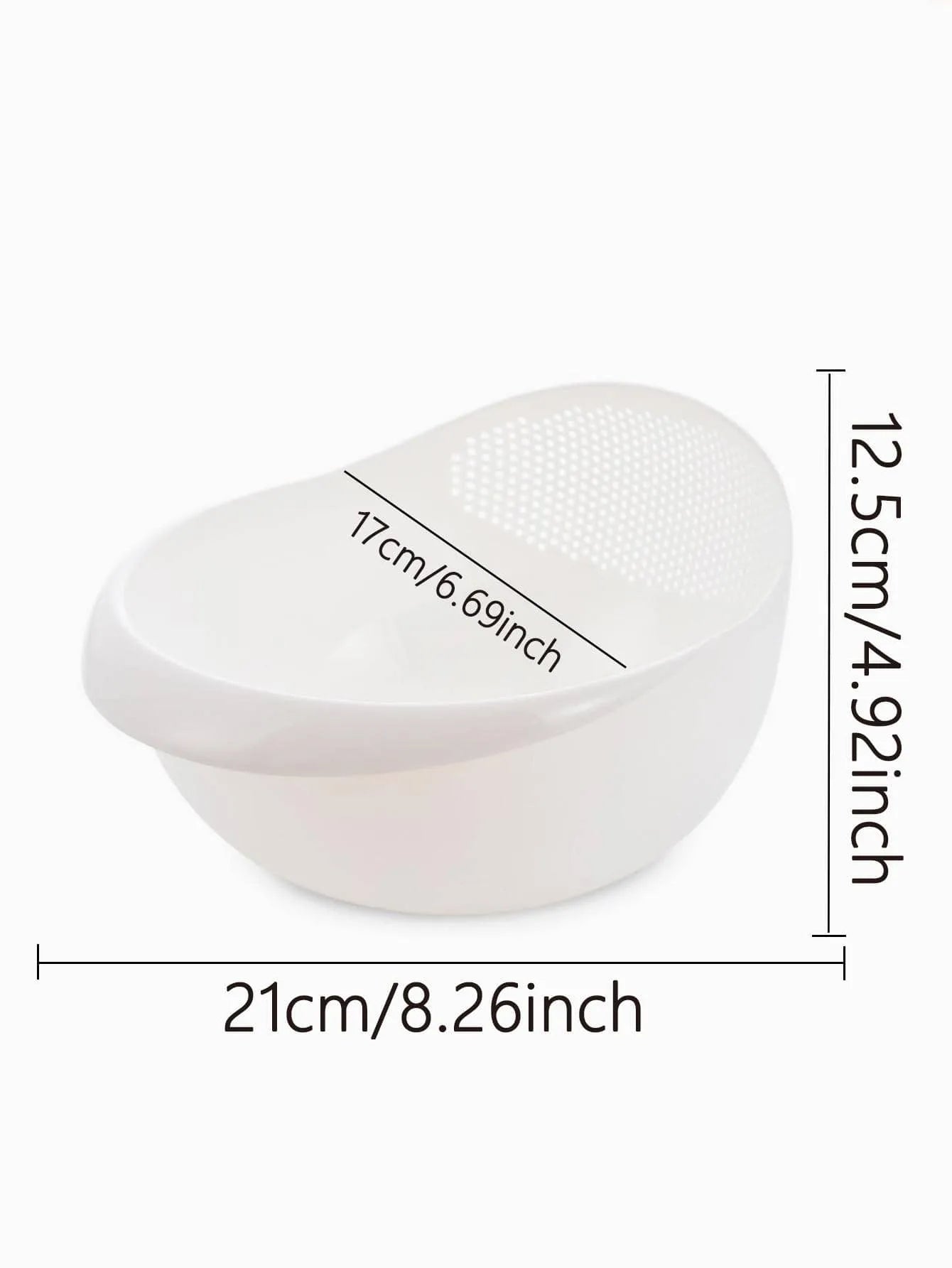 1PC-Silicone Colander Rice Bowl
