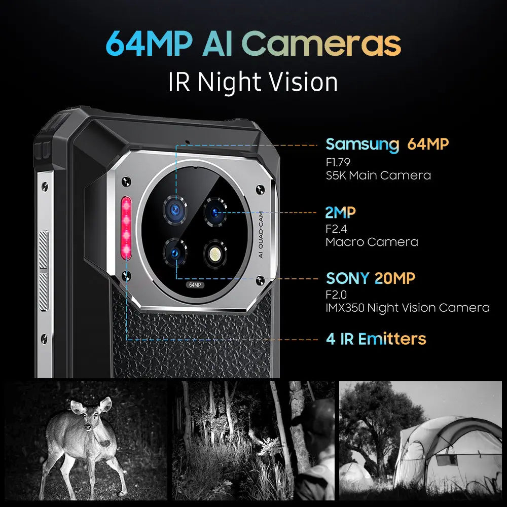 WP19 Rugged Phone Night Vision Smartphone