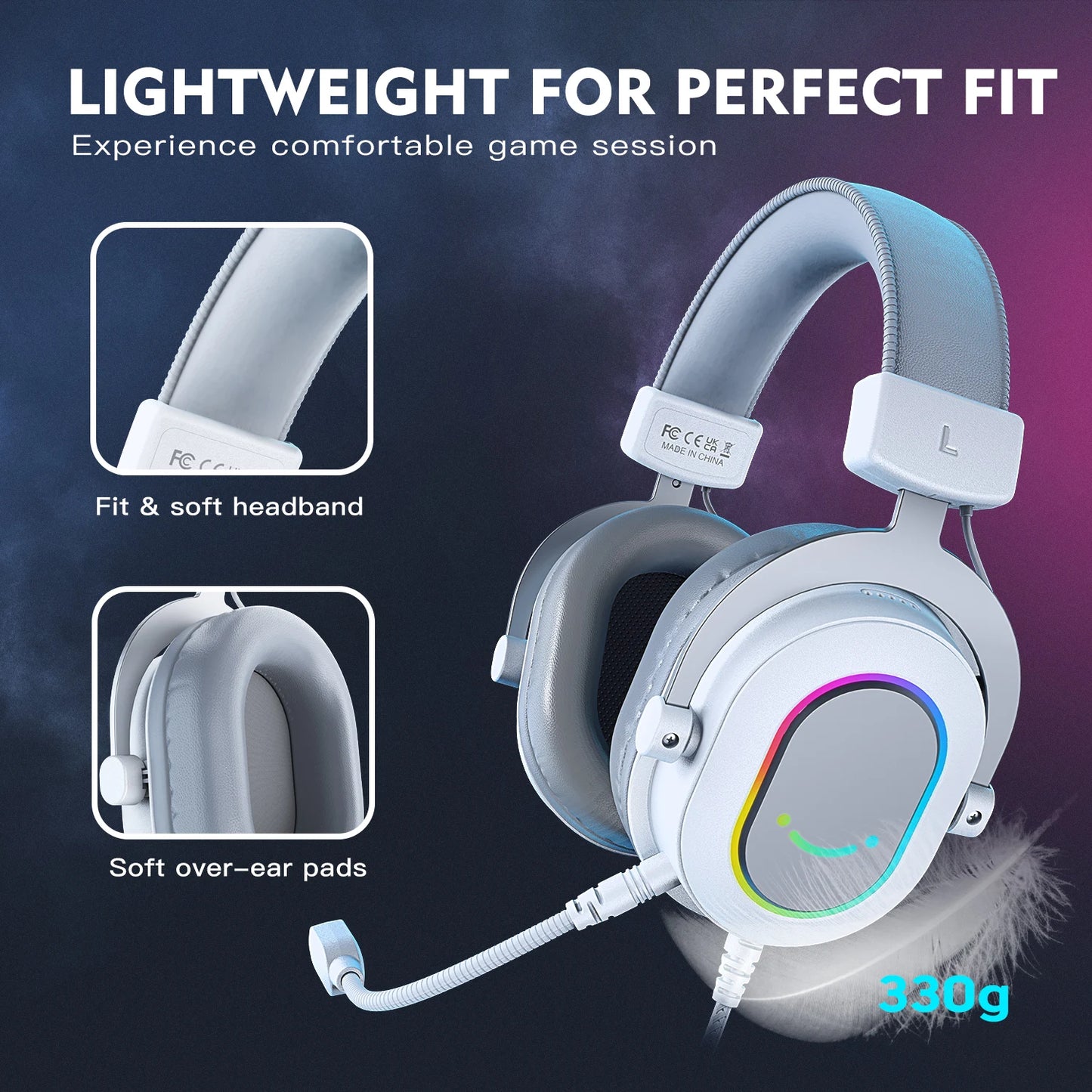 Gaming Headset with LED Ligh