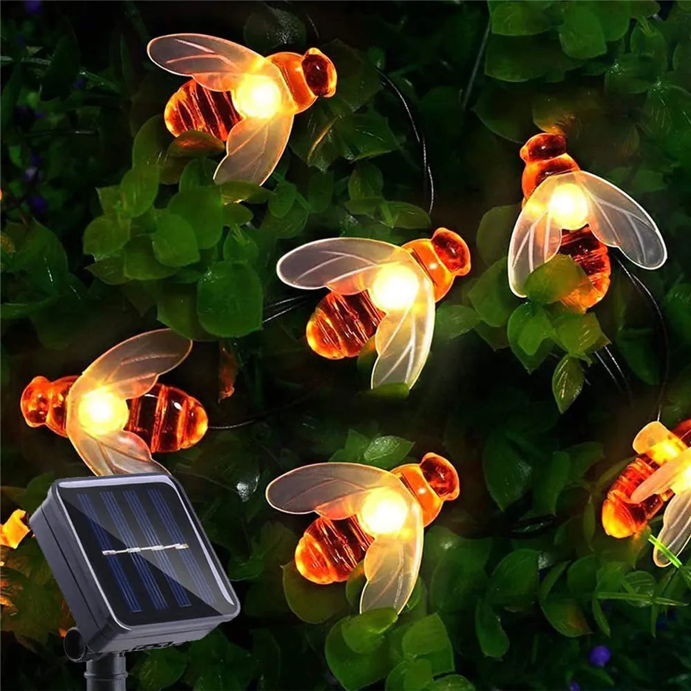 Garden Honeybee Solar String Light