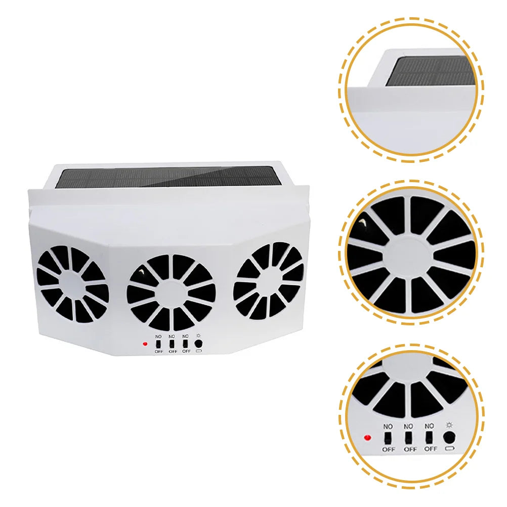 Solar Car Window Fan