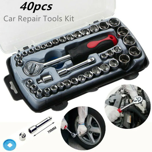 40pcs Car Repair Tool Socket Set