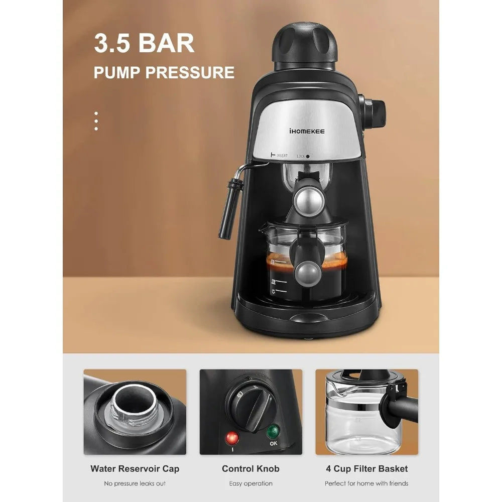 1-4 Cups Coffee Maker Machine