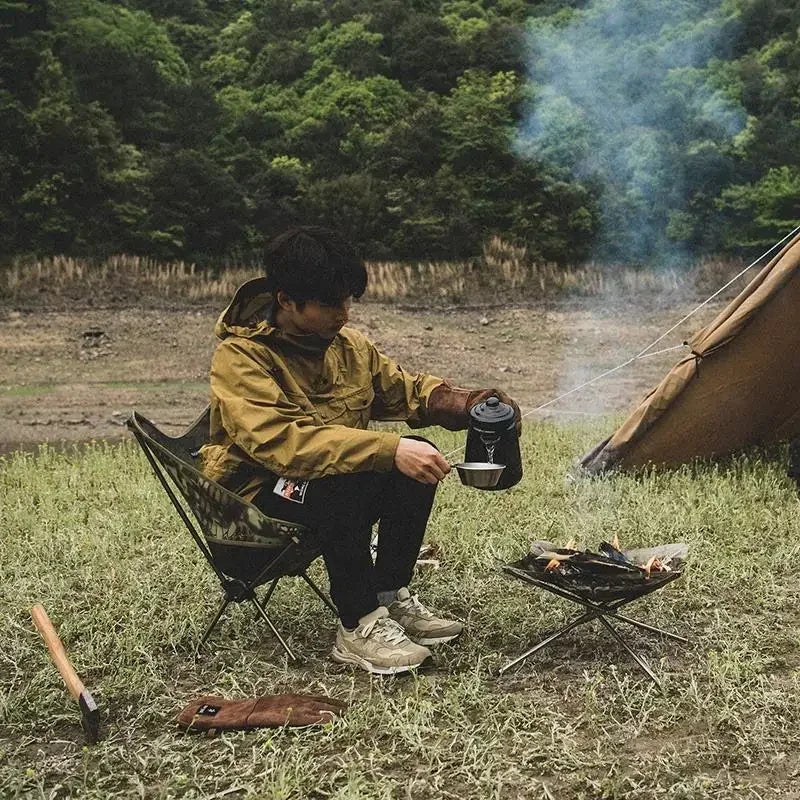 Outdoor Fire Burn Pit Rack Folding Stove