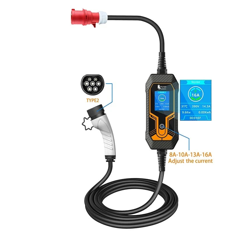 11KW 16A EV Portable Charger