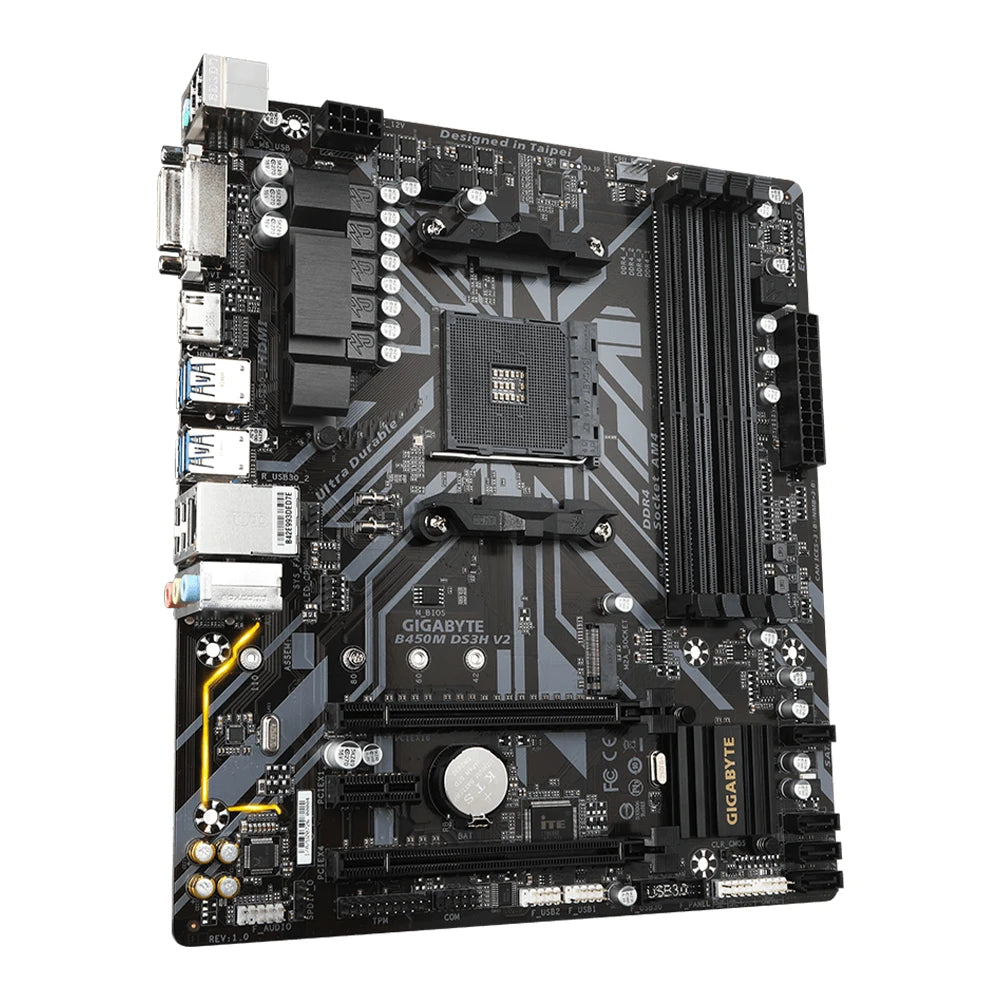 B450M DS3H V2 AMD B450 DDR4 Motherboard