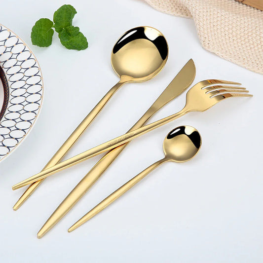 24Pcs 18/10 Stainless Steel Silverware Set