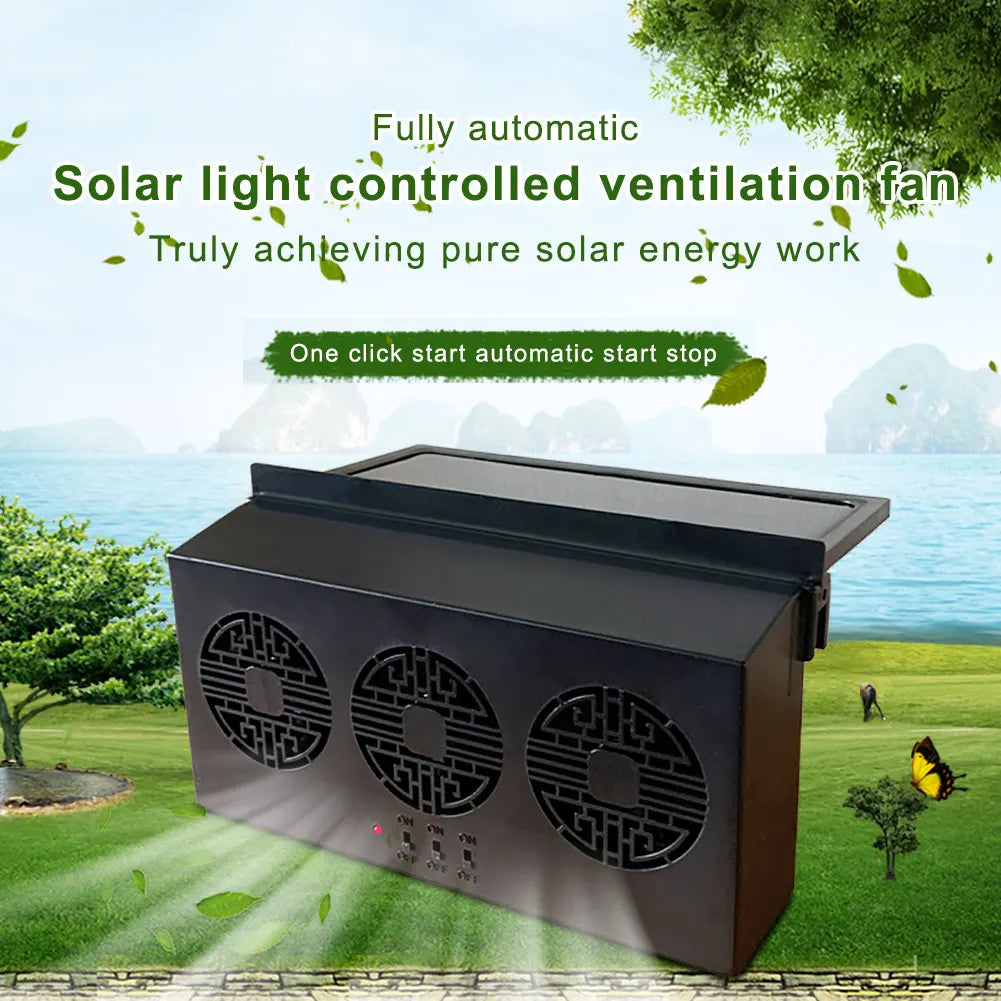 Automatic Solar Car Fan