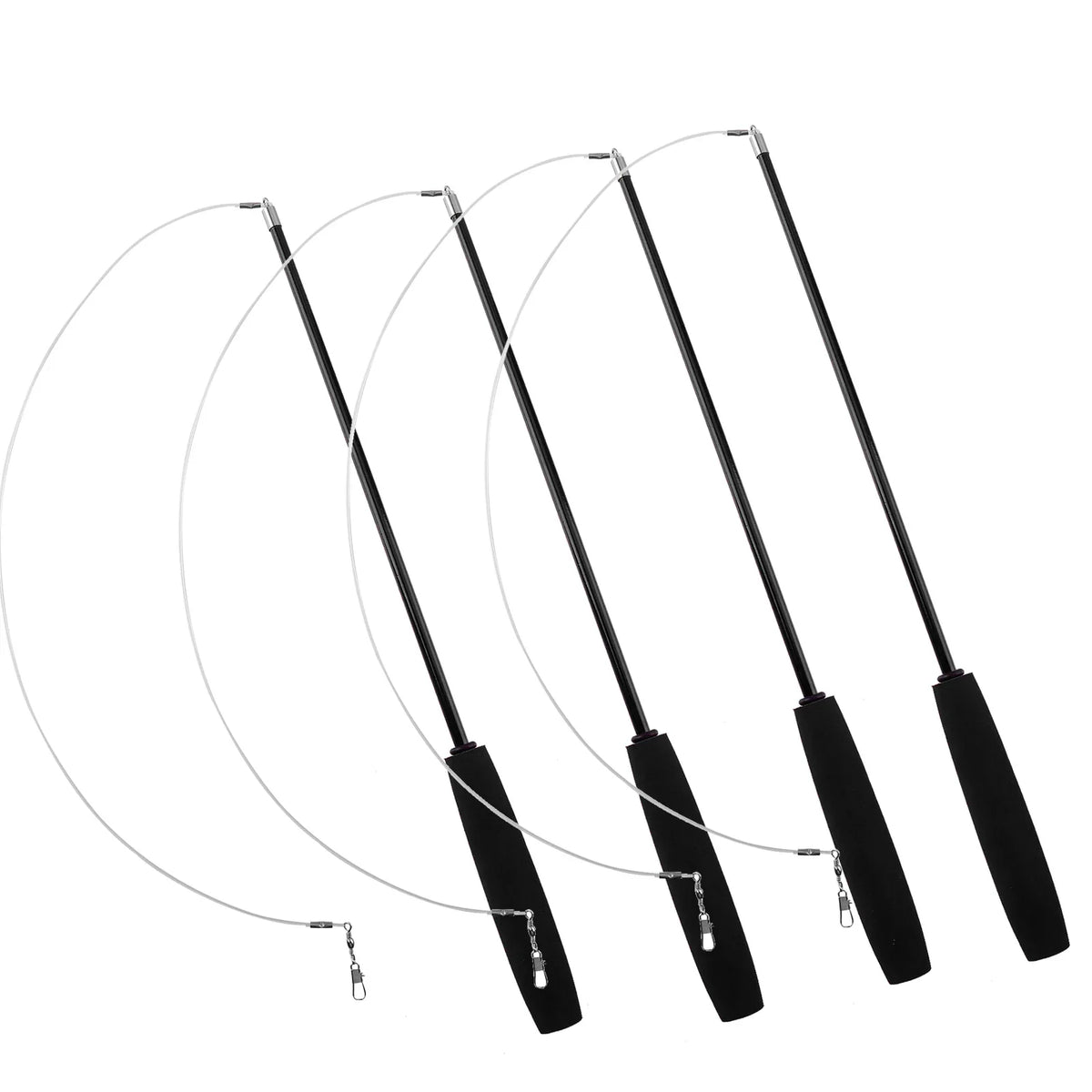 Cat Teaser Wands Three-section Telescopic Fishing Pole Toys
